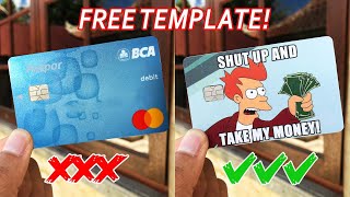 ATM Card Skin  How to Make ATM Card Skin [upl. by Basir838]