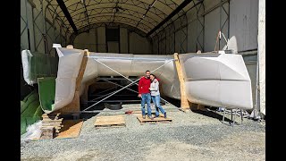 CATAMARAN BUILD  48 Hours In amp Were THIS Far MJ Sailing  Ep 179 [upl. by Nicoline]