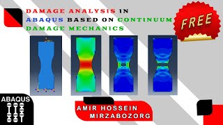 damage analysis in Abaqus based on Continuum Damage Mechanics [upl. by Anaeli237]