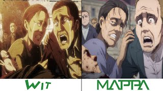 Wit Studio VS MAPPA  Attack on Titan 4 Season [upl. by Itsym]