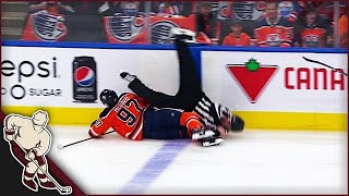 NHL Refs Getting Hit Part 2 [upl. by Oicnerolf]