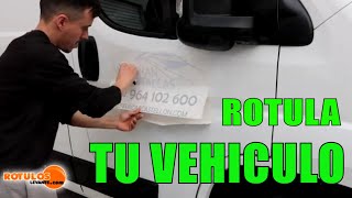 COMO ROTULAR UNA FURGONETA rotular un vehiculo ✅ [upl. by Ratib959]