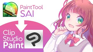 How I switched from SAI to CSP ★  My Brushes Download [upl. by Edrei729]