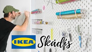 IKEA Skådis Pegboard System  Easy Installation Tips [upl. by Rebna219]