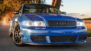 INSANE 700HP900NM AUDI S4 B5 WIDEBODY  An RS4 B5 Sedan that never was Beautiful project [upl. by Enohpets917]