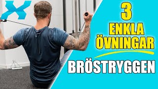 3 ENKLA ÖVNINGAR FÖR BRÖSTRYGGEN [upl. by Ytsirc]