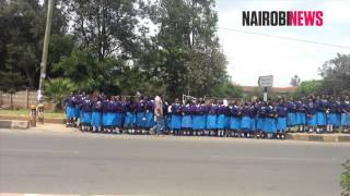 Dangerous crossing for Pangani Girls High School students [upl. by Yahsed]