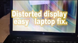 Distorted display laptop fix [upl. by Nanah]