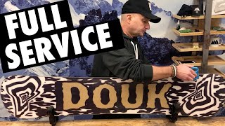 How to Service your Snowboard amp Skis Full Tuning Video DIY at Home  Ski Snowboard Tuning Updated [upl. by Atenek]