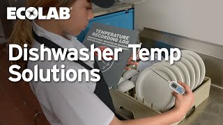 Ecolab® Dishwasher Temperature Solutions [upl. by Nana]