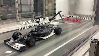 FIRST LOOK Formula 1’s 2021 car in the wind tunnel [upl. by Allerie336]