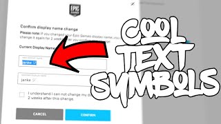 How To Get Text Symbols In Your Fortnite Name [upl. by Lorraine]