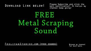 Metal Scraping Free Sound Effect Various Versions [upl. by Androw]