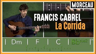 Cours de Guitare  Apprendre La Corrida de Francis Cabrel [upl. by Alaehcim]