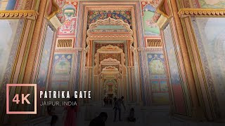 Exploring Patrika Gate  Virtual Walking Tour  Jaipur India [upl. by Ehsiom]