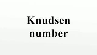 Knudsen number [upl. by Anaujik]