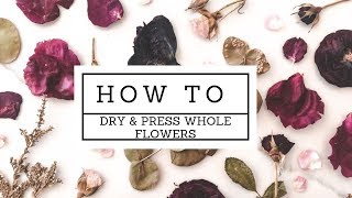 How to pressed amp preserve whole flowers PART 2 [upl. by Thomas]