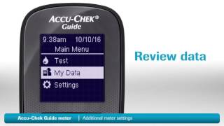 AccuChek Guide  Additional meter settings [upl. by Pani935]