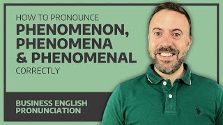 How To Pronounce Phenomenon Phenomena amp Phenomenal Correctly  Business English Pronunciation [upl. by Elkin]