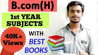 Bcom Honours 1st year Subjects Full Syllabus  Best books  By Sahu Academy [upl. by Ansilma655]