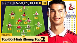 Chiêm Ngưỡng Top 2 Đội Hình Khủng Nhất FO4 2023 64000 Tỷ Cùng RONALDO 10 RÔ BÉO 10 amp OLE ICON 8 [upl. by Idnahc885]