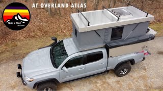 AT Overland Atlas camper on our 3rd Gen Toyota Tacoma [upl. by Suolkcin]