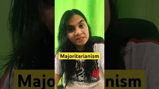 Majoritarianismबहुसंख्यकवाद  class 10 chapter 1 polity [upl. by Garrot]