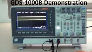 GW Instek  Digital Storage Oscilloscope GDS1000B Demonstration [upl. by Llednil]