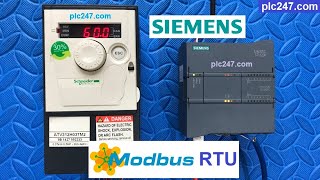 ATV312 Schneider quotModbus RTUquot Siemens S71200 Tutorial [upl. by Flem]