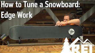 How to Tune a Snowboard 1 Edge Work [upl. by Reinwald125]