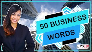 Business vocabulary list with meaning  Learn 50 business words in 10 minutes [upl. by Slen]