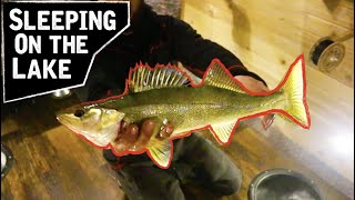 Ice Fishing For Walleyes In CRAZY Ice House [upl. by Belter]