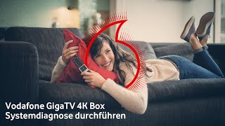 Vodafone GigaTV 4K Box Systemdiagnose durchführen [upl. by Troth]