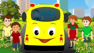 Wheels On The Bus  Full Nursery Rhyme With Lyrics for Karaoke HD1080P [upl. by Aivilys812]