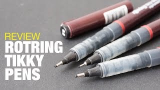 Review Rotring Tikky Graphic Fineliner Pen Pigment Ink [upl. by Cut]