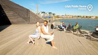 Helsinki Sustainable City 360°  Löyly Public Sauna [upl. by Yentrok]