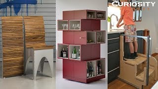 MUEBLES INCREÍBLES E INGENIOSOS PARA AHORRAR ESPACIO [upl. by Elleirol]