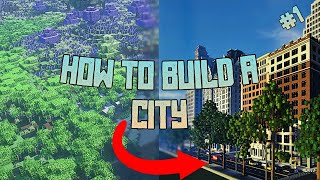 How To Build A Minecraft City  Ep 1  Laying out Your City [upl. by Anicart126]