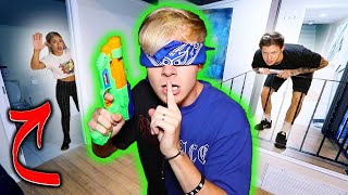 BLIND HIDE AND SEEK pt 3 scary  Sam Golbach [upl. by Anihs]