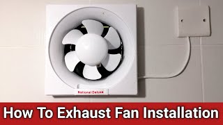 How To Bathroom Exhaust Fan Installation  How to Exhaust Fan Installation  Fan Unboxing [upl. by Gona]