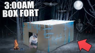 300 AM BOX FORT CHALLENGE 😱 EXTREMELY SCARY [upl. by Sosthenna]