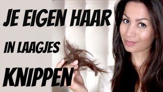 Je eigen haar in laagjes knippen [upl. by Haughay]