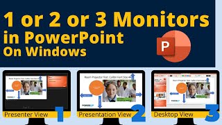 Controlling Many Monitors in PowerPoint 1 2 or 3 in Windows [upl. by Harima]