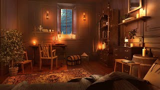 Cozy Room Ambience with Gentle Rain Sounds for Sleep Study and Relax [upl. by Koren]