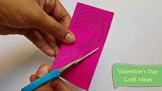 3 Simple amp Easy Valentines day Craft Ideas💗  Valentines day Crafts❤ [upl. by Hsemar621]