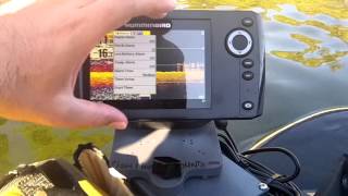 Humminbird Helix 5 review on the water from Fish Finder Mounts [upl. by Rahab387]