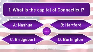 US State Capitals Quiz  Trivia Quiz  Part 1 [upl. by Rhynd451]