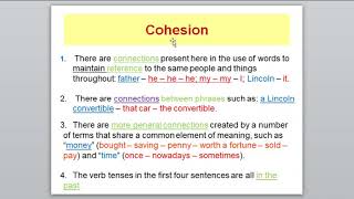 Discourse Analysis Lesson 2 Cohesion and Coherence [upl. by Innep]