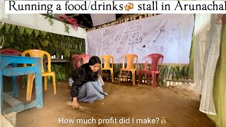 🌱Life in Arunachal  my experience of owning a fooddrinks🍻 stall in the Nyokum Yullo Celebration 🌾 [upl. by Derrej]