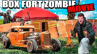 1000 ZOMBIES Vs MY Box Fort 24 Hour Challenge The Movie [upl. by Aiceled]